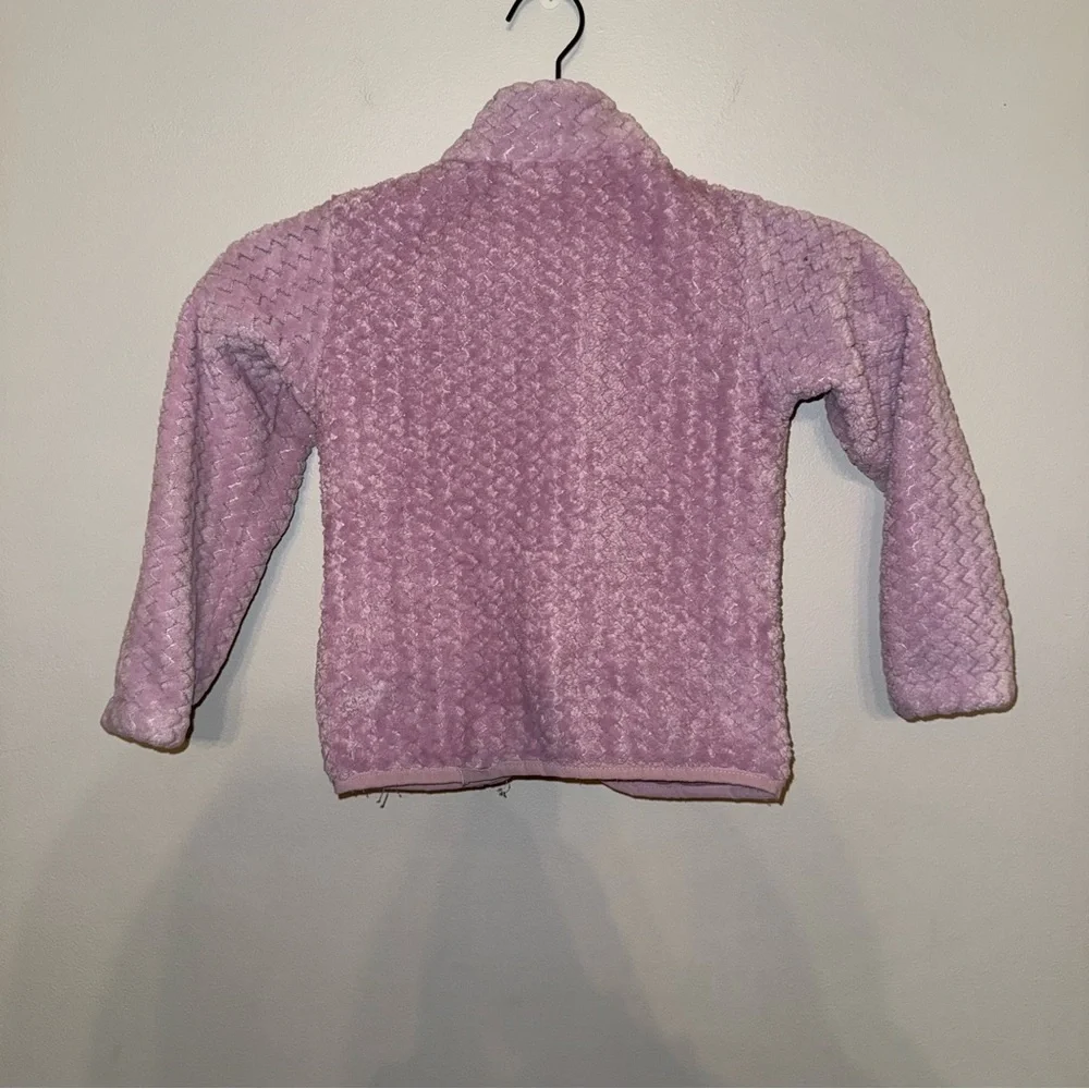 Columbia Girls XXS Lavender Purple‎ Textured High Pile Fleece Full Zip Jacket